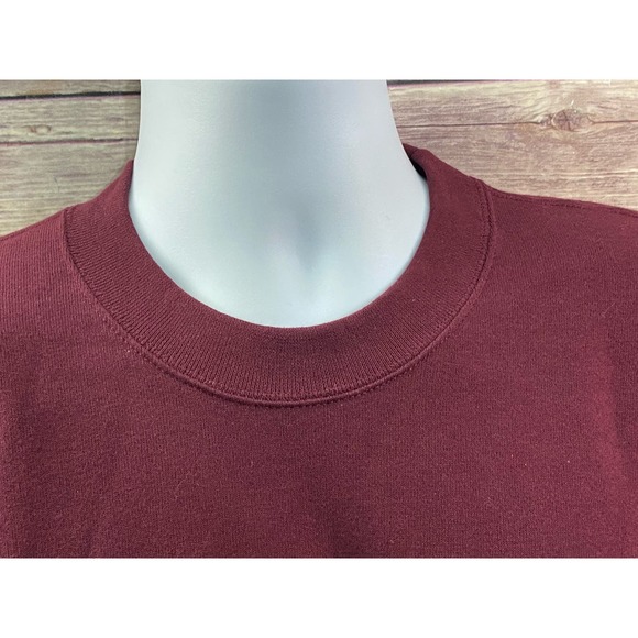 Laborers International Union of Long Island NY Sweatshirt XL Vintage Maroon - Picture 4 of 9